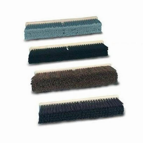 Boardwalk BWK 20418 18 in. x 3 in. Flagged Polypropylene Floor Brushes - Gray