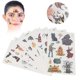 thumbnail image 1 of 10 Hojas De Pegatinas De Maquillaje Para El Cuerpo Y La Cara De Halloween, Decoración De Dibujos Animados Para Niños, 1 of 8