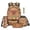 Capybara Boba, variant on Jeiento Elephant Backpack Set 5 Pcs Cute 17 Inch Water Resistant Backpack with Lunch Bag Pencil Case for 9-12 Years Old Elementary to Middle School Kawaii Bookbag