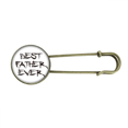 thumbnail image 1 of Broche de Metal antiguo Unbranded Mejor padre alguna vez Papá 7.5 cm, 1 of 3
