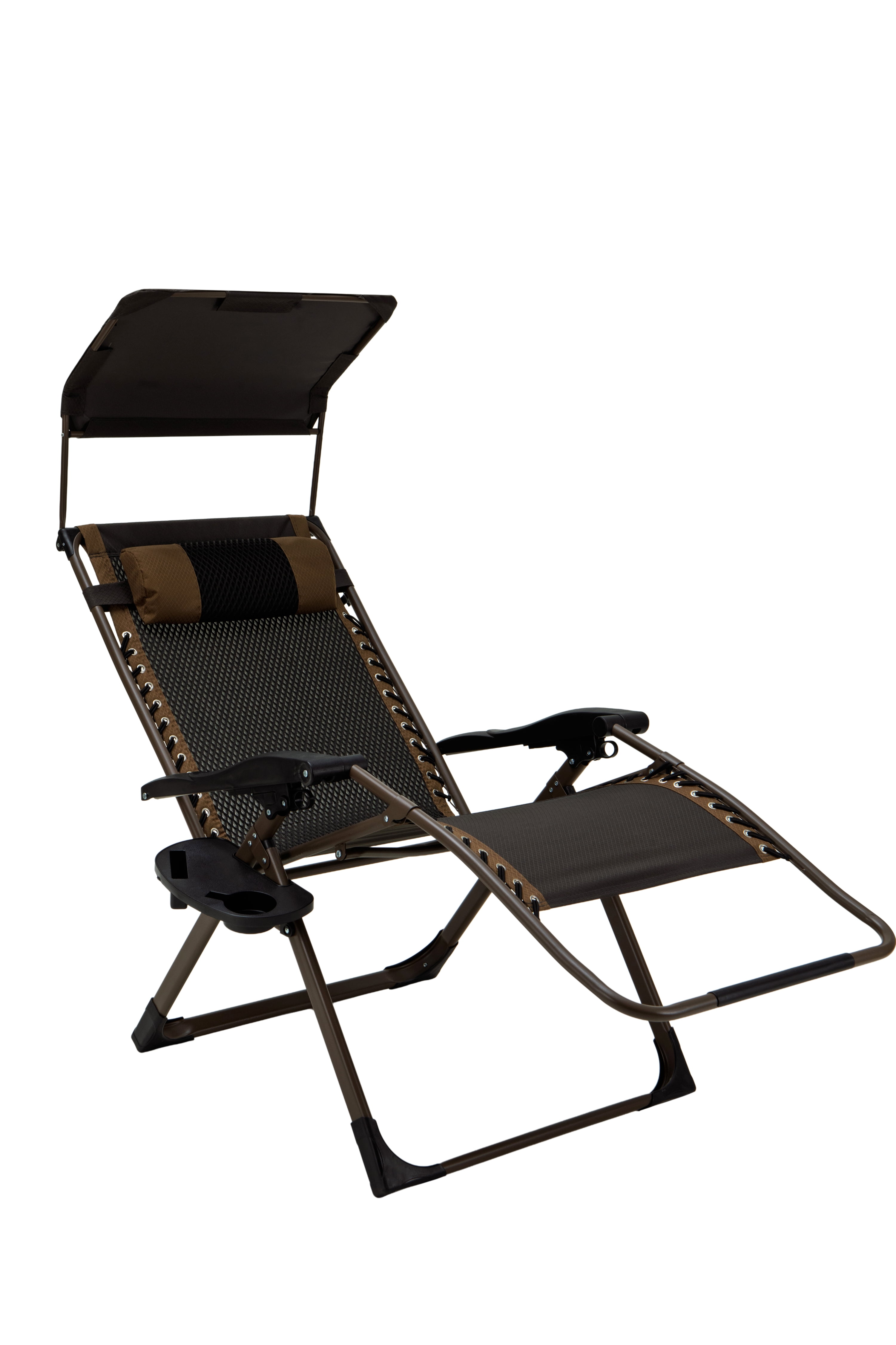 Yoli Zero Gravity XL Shade Folding Chair 2-Pack, Brown