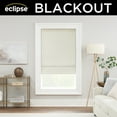 thumbnail image 2 of Eclipse Drew Cordless Roman Shade 100% Blackout 23 In Wide x 64 In Long, in Ivory, 2 of 6