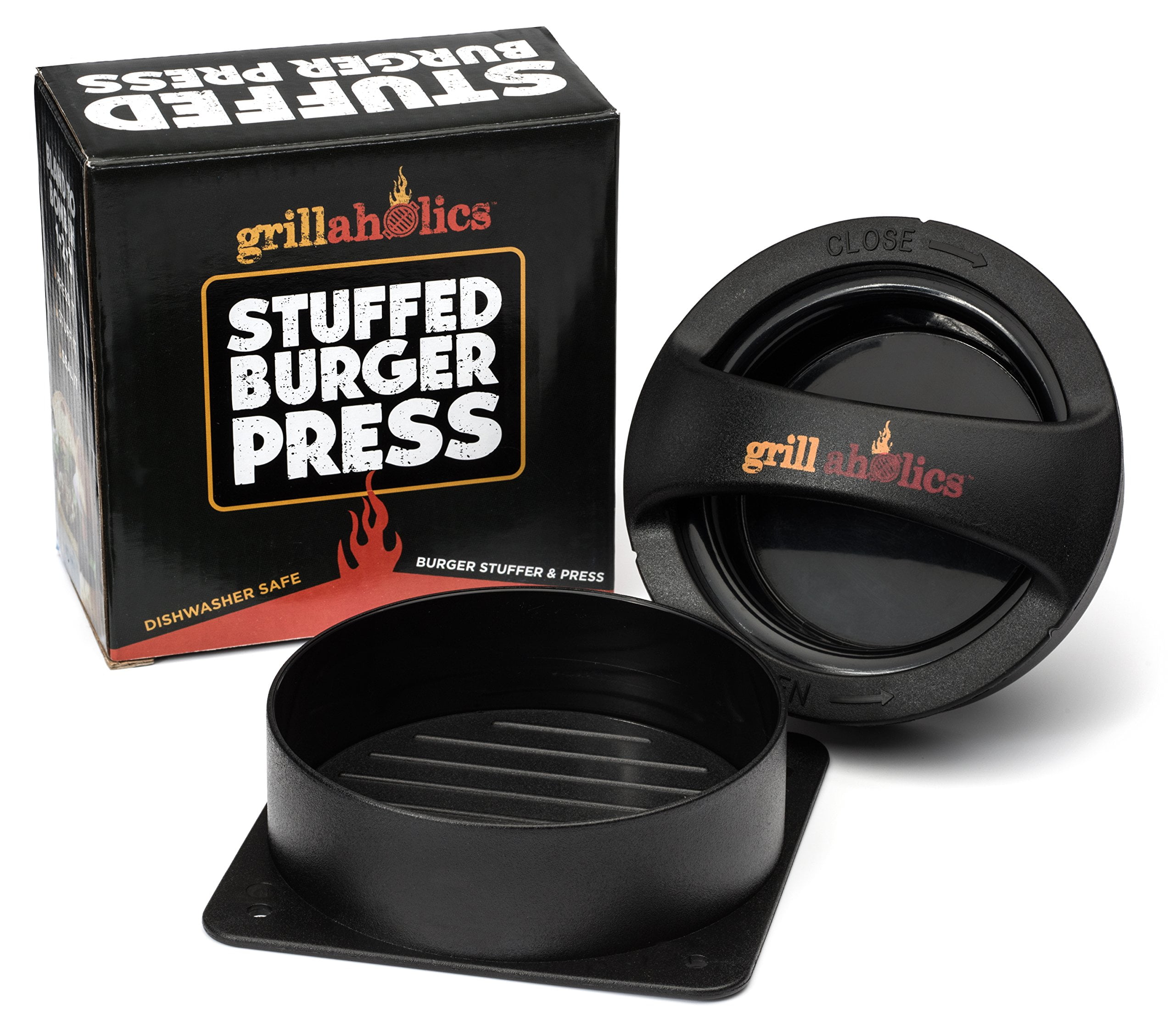 Grillaholics Stuffed Burger Press And Hamburger Patty Maker 