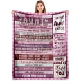 thumbnail image 1 of LHSHID to My Best Aunt Gifts Blanket Aunt Birthday Gifts Best Auntie Ever Gifts Aunt Gifts Throw Blanket Gifts for Aunt Mothers Day Happy Birthday Gifts Ideas for Aunt 40"x50", 1 of 7