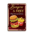 thumbnail image 3 of Letreros de hojalata de metal con hamburguesas frescas de Hot Dog, carteles vintage de barbacoa, decoración de pared para el hogar, cocina, pintura de placa de hierro, placas de tienda de comida rápid, 3 of 5