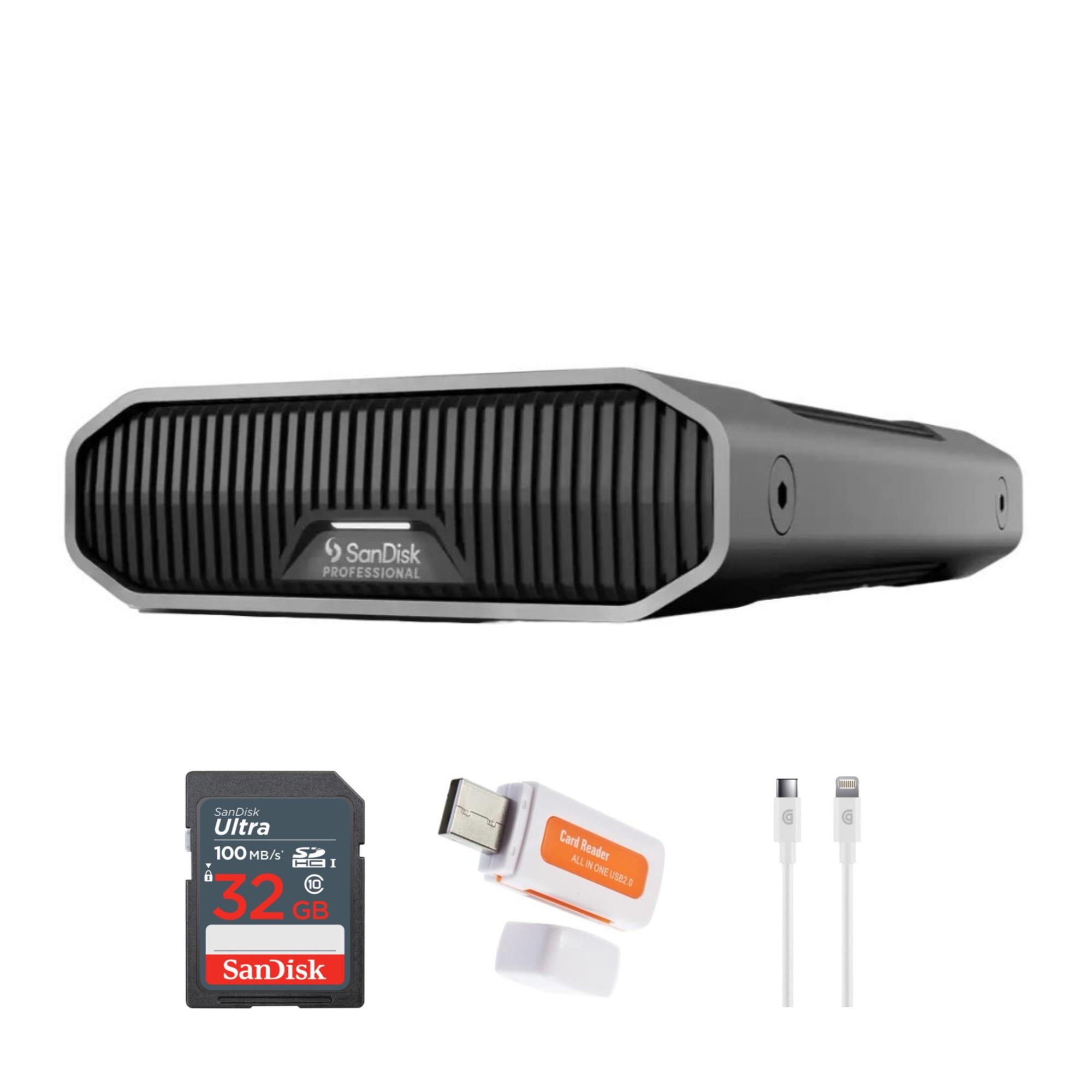 SanDisk Professional 12TB G-DRIVE Desktop Hard Drive w/Memory Card