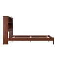 thumbnail image 6 of AFI Newport Full Solid Wood Foundation Bed with Storage Headboard, Walnut, 6 of 9