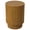 Brown, variant on LeisureMod Modern Side Table Round Fiberstone Top Accent End Table for Home, Outdoor Patio, Living Room Sofa, Weather-Resistant, Eden Series in Grey