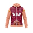 thumbnail image 3 of 2024  QLD Maroons QLO Mens Indigenous Hoodies Singlet RUGBY JERSEY Customize Zip Hoodies, 3 of 5