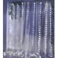 thumbnail image 5 of Ventas promocionales Cortina de luz LED 3mx3m300USB Operada 8 modos Carámbano con control remoto y temporizador (blanco frío), 5 of 5