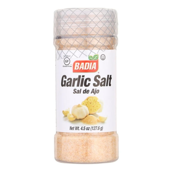 Badia Garlic Salt Seasoning Blend - Case of 8 - 4.5 OZ