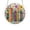 A002- Clear (Style C), variant on Acrylic Puzzle Suncatcher, Stained Glass Style Blue Iris Butterfly Pattern, 1 Piece 8.0 Inch Round Window Hanging Ornament, Sunlight Catching Home Decor for Window Wall Garden Porch