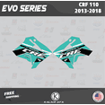 thumbnail image 3 of Kalair GFX Graphics Kit for Honda CRF110F (2013-2018) Evo Series, 3 of 5