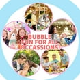 thumbnail image 4 of Burbujas para niños – Máquina de burbujas para niños pequeños, niñas, niños, regalos de fiesta en interiores y exteriores – Cámara automática de burbujas con luces y música (cámara de burbujas de cerdo) ER Rojo Verde, 4 of 5