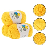RENACLIPY Yellow Cotton Yarn for Knitting Soft Supple Crochet Yarn for DIY Crafts
