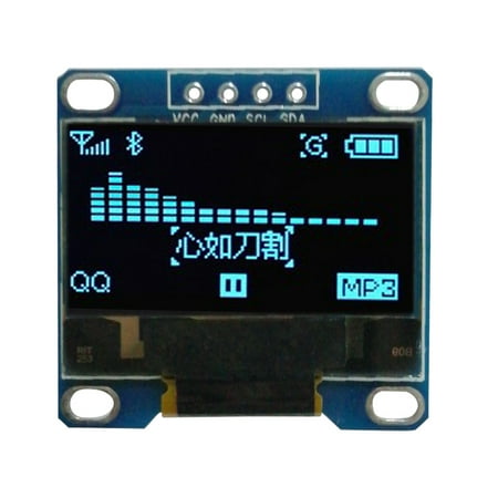 0.96 inch IIC Serial White OLED Display Module 128X64 I2C LCD Screen ...