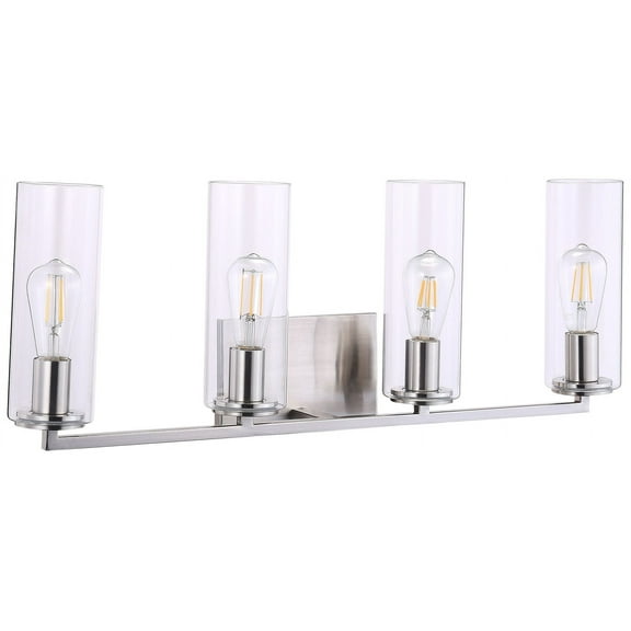 Minka Lavery Acacia 33 3/4" Wide Brushed Nickel Metal 4-Light Bath Light