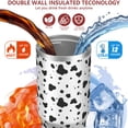thumbnail image 2 of 30oz Tumbler with Swivel Handle, Vacuum Insulated Stainless Steel Travel Mug with 2-in-1 Straw Lid, Camo Print, 2 of 6