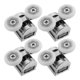 thumbnail image 1 of 4 Piezas De Puerta De Deslizante De Ruedas Dobles Superiores Rodillos Corredores De 23 Mm De Diámetro Macarena Rodillos para puertas de ducha corredizas, 1 of 8