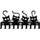 thumbnail image 1 of Ganchos de pared con forma de gato negro, llaveros, ganchos decorativos, perchero de hierro, gancho de pared con 10 ganchos para llaves, sombreros y ganchos de metal., 1 of 7