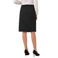 thumbnail image 3 of INSPIRE CHIC Women's Business Pencil Skirt High Waist 2025 Formal Work Knee Length Skirts S Black, 3 of 5