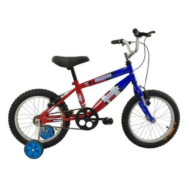 Bicicleta Infantil Para Niño Con Ruedas Entrenadoras Rodada 16 Rojo BLACK PANTHER PEREGRINA$MONTAÑA