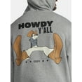 thumbnail image 4 of Disney Goofy Men's and Big Men's Howdy Y'all Graphic Fleece Zip Up Hoodie, Sizes S-3XL, 4 of 5