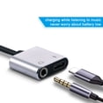 thumbnail image 1 of Cable De Carga De Auriculares De Tipo C A 3.5 Mm USB C Audio Aux Cable Audio Adaptador Auricador Reemplazo Del Convertidor De Carga Para Samsungblack, 1 of 7
