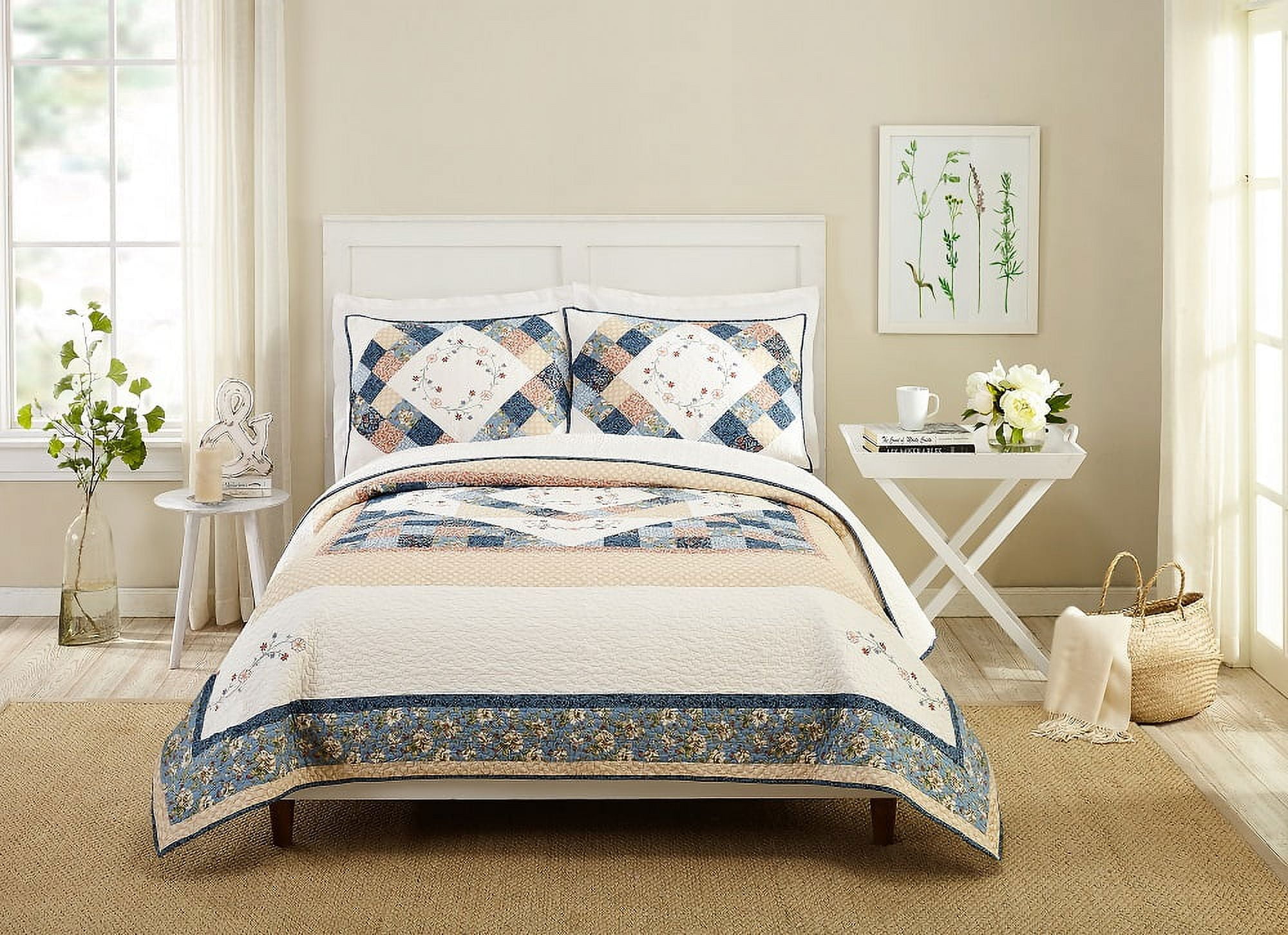 Better Homes & Gardens Beige Americana Cotton Quilt Full/Queen