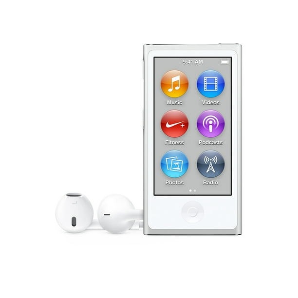Apple iPod Nano 7th Generation 16GB Silver ,MP3 Audio/Video Player,  Excellent Condition with Free Silicone Case!