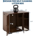 thumbnail image 2 of Large Dog-Proof Cat Litter Box Furniture, Pet Cabinet with Side Outlet and Long Power Cord, 2 of 7