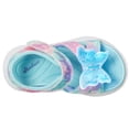 thumbnail image 2 of Sandalia Skechers Jumpsters Niñas con Luces Mariposa Aqua, 2 of 7