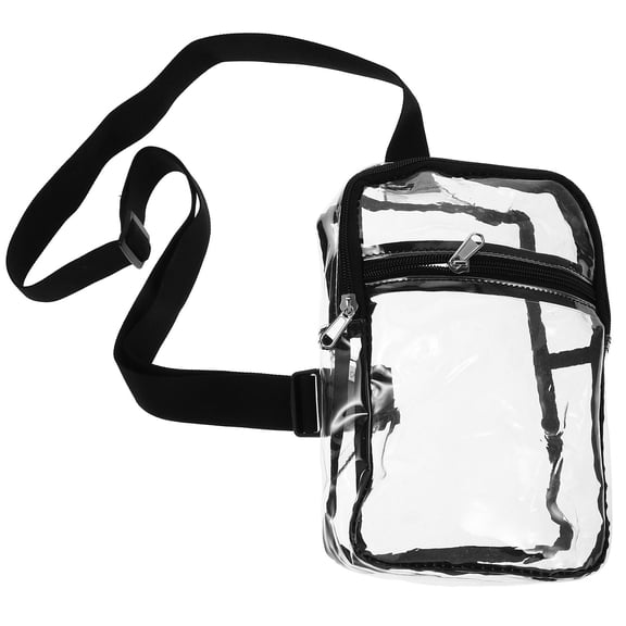 Hemoton Clear Purse for Stadium Events Concerts and Sports Transparent Messenger Bag with Adjustable Strap Clear Stadium Bag Transparent Crossbody Purse