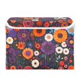 thumbnail image 7 of Yayeee Collapsible Cube Storage Bin with Lid Fabric Closet Decorative Basket with Handles, Purple Flowers, 7 of 7