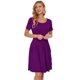 thumbnail image 5 of Vestido AUSELILY de verano de manga corta para mujer, morado, 5 of 6