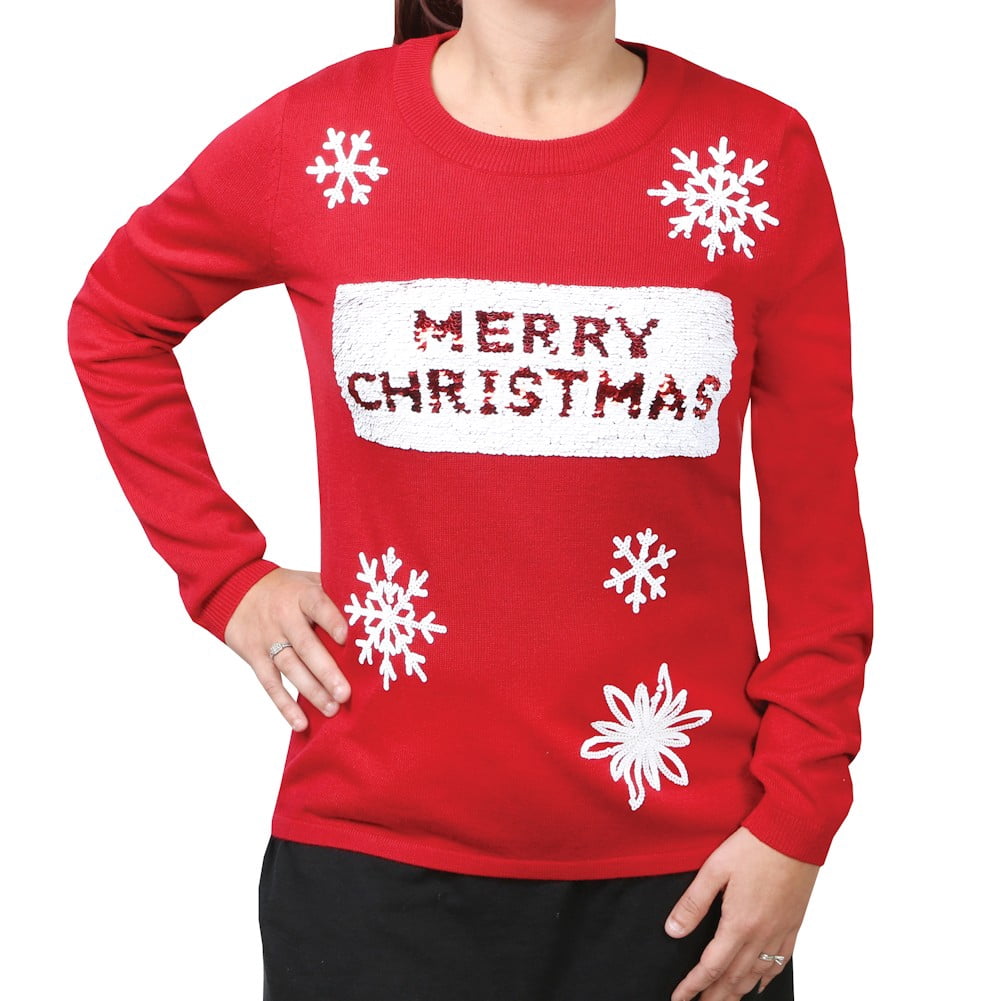 christmas sequin sweater