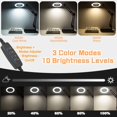 thumbnail image 4 of Lámpara de aumento BAISHUN 15X 10X con LED, base y pinza USB, 4 of 7