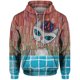 thumbnail image 3 of Sudadera con capucha de otoño para hombre, holgada, informal, con estampado gráfico de DJ Cat y conejo mecánico, sudadera con capucha, ropa urbana Harajuku, 3 of 5