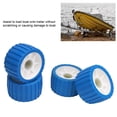 thumbnail image 4 of 4 Pcs 5" X 3" Wobble Roller, Boat Trailer Roller, PVC Ribbed Wobble Roller Kit, Mounting Hole Diameter 1-1/8", High Temp Resistant Poly Ribbed Wobble Roller for Boats Trailers, 4 of 7