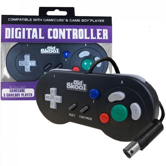 Black GameCube & Gamboy Player Digital Controller