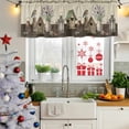 thumbnail image 5 of 2 Pack Valances for Window, Vintage Flowers Short Curtains for Kitchen Bedroom Living Room, Birds Retro Art Elegant Farmhouse Rustic Rod Pocket Small Window Treatment Valance Drapes 42 x 12 Inch, 5 of 8