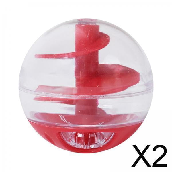 2xCat Treat Ball Chew Toys Juguete Interactivo Para Gatos Para Razas Pequeñas/grandes De Interior
