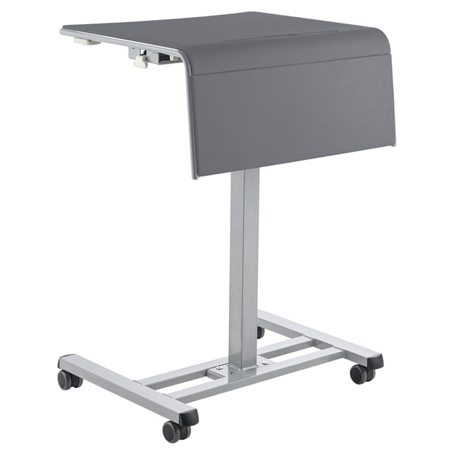 Pemberly Row Bureau Étudiant Assis-Debout Pro Gris Hauteur Réglable 28.5 Pouces-41.75 Pouces