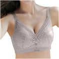 thumbnail image 5 of Ahdbta Bras for Women Lace V Neck Seamless Wireless No Underwire Supportive Push Up Brasieres Comfortable Daily Wear T Shirt Bra, 5 of 6