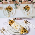thumbnail image 3 of Farmhouse Sunflower Cloth Napkins, Vintage Daisy Butterflies Rustic Burlap Washable and Reusable Dinner Napkins Set of 4, Table Napkin for Kitchen Party Birthday Wedding Hotel Housewarming 20"x20", 3 of 9