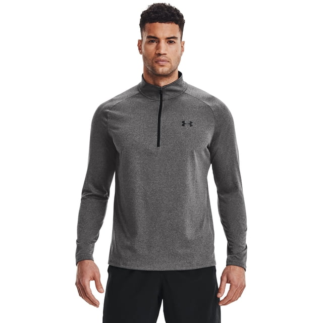 Under Armour Tech 2.0 para hombre, medio cierre, gris Pitch, XXL