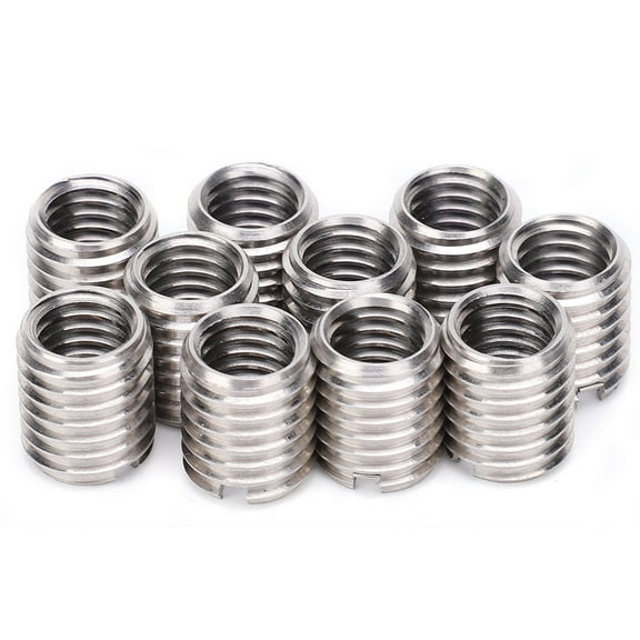 10 insert nut thread repair sleeves Threaded bushing screw deceleration conversion tool M8 female thread and M12 male thread conversion fasteners