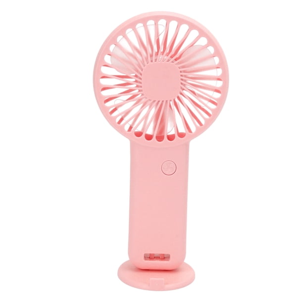 Ventilador Portátil De Mano, Ventilador Personal Recargable De 800 MAh USB Con Base, Ventilador Pequeño Ligero Para Viajar, Al Aire Libre