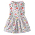 thumbnail image 1 of Desiderio Color estampado de flores ropa para perros ropa para perros ropa para perros verano, 1 of 5