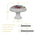 thumbnail image 5 of Graffiti Glow-in-the-Dark Fluorescent Drawer Pulls with Screws - Round 4-Pack, Suitable for Cabinets, Wardrobes, Dressers - Cabinet Knobs, Drawer Knobs, and Drawer Pulls, 5 of 6